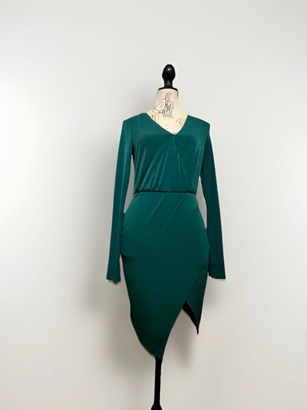 Glamorous Brand Long Sleeve Dress Green Women’s Small Short Party